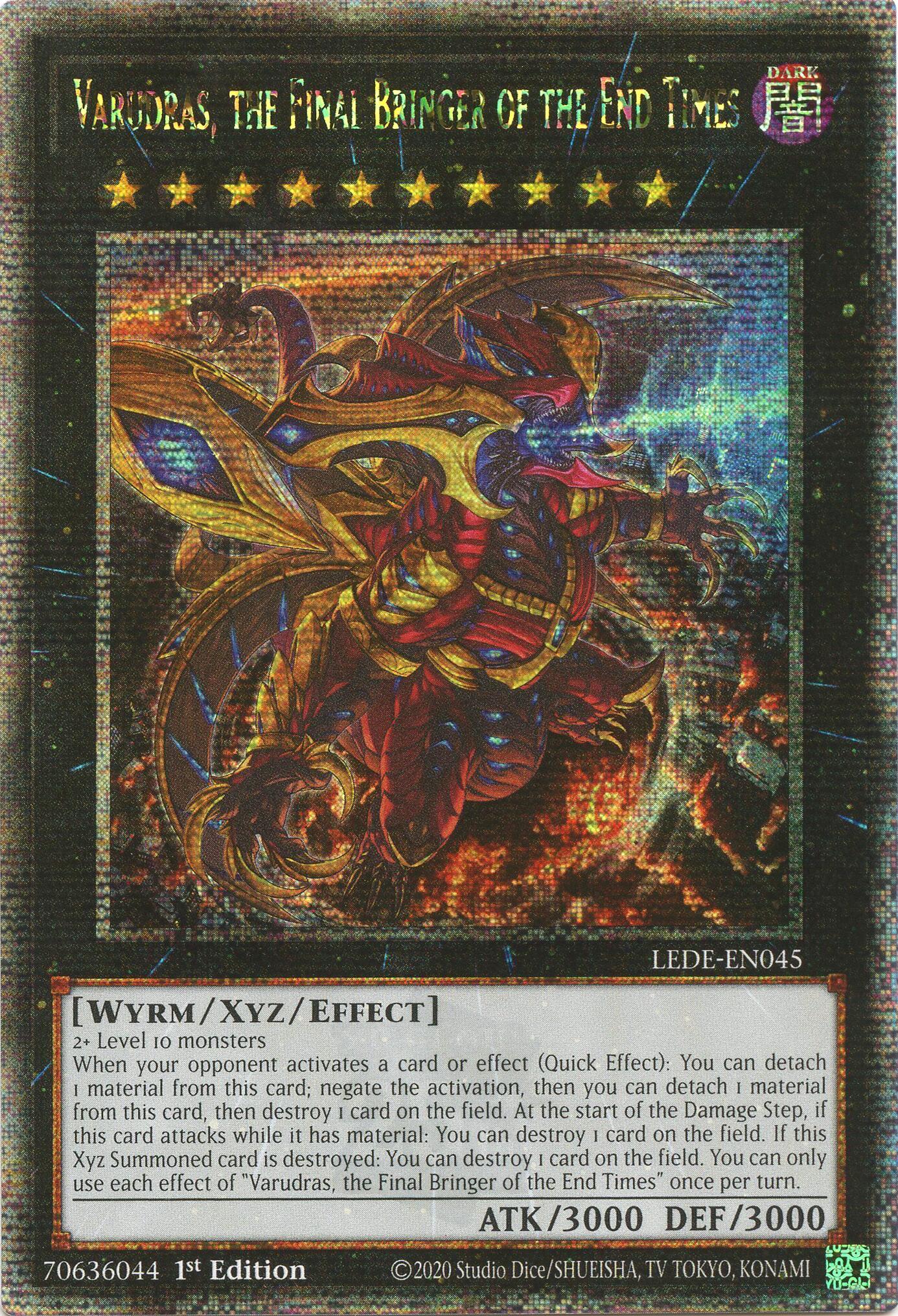 Varudras, the Final Bringer of the End Times (Quarter Century Secret Rare) [LEDE-EN045] Quarter Century Secret Rare | Good Games Adelaide SA