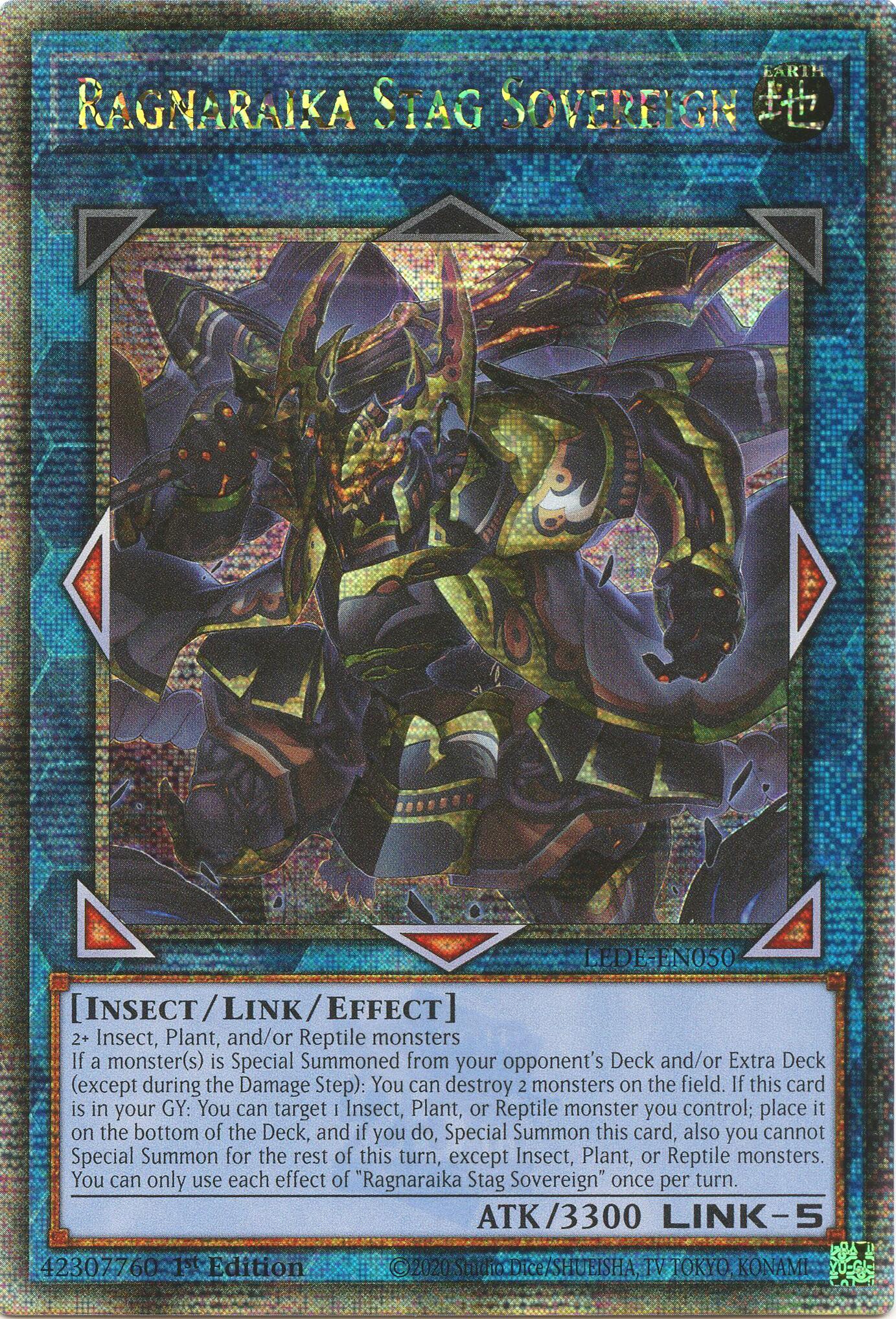 Ragnaraika Stag Sovereign (Quarter Century Secret Rare) [LEDE-EN050] Quarter Century Secret Rare | Good Games Adelaide SA