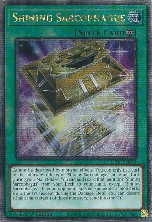 Shining Sarcophagus (Quarter Century Secret Rare) [LEDE-EN051] Quarter Century Secret Rare | Good Games Adelaide SA