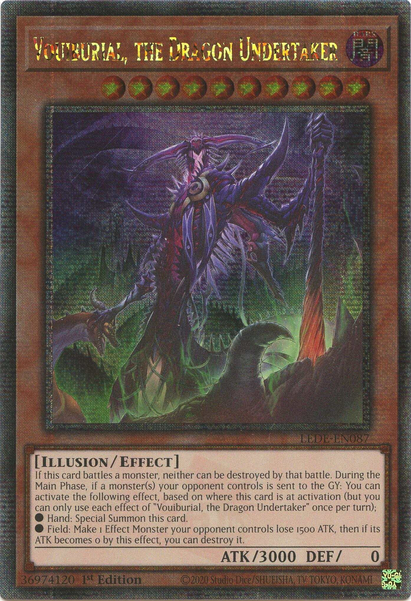 Vouiburial, the Dragon Undertaker (Quarter Century Secret Rare) [LEDE-EN087] Quarter Century Secret Rare | Good Games Adelaide SA