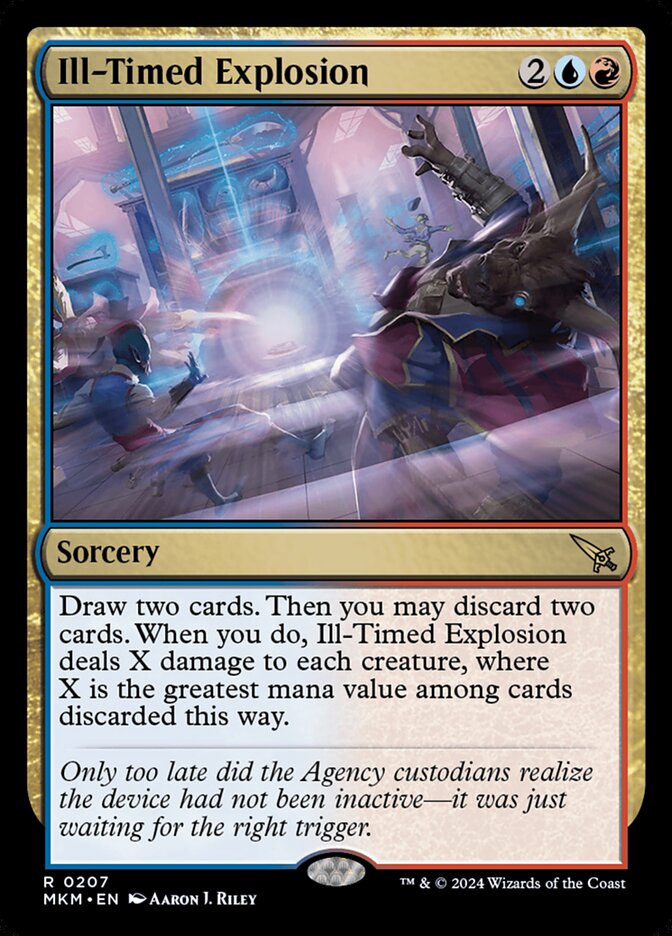 Ill-Timed Explosion 207 (Murders at Karlov Manor)  - Foil | Good Games Adelaide SA
