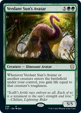 Verdant Suns Avatar 208 (Commander 2021)  | Good Games Adelaide SA