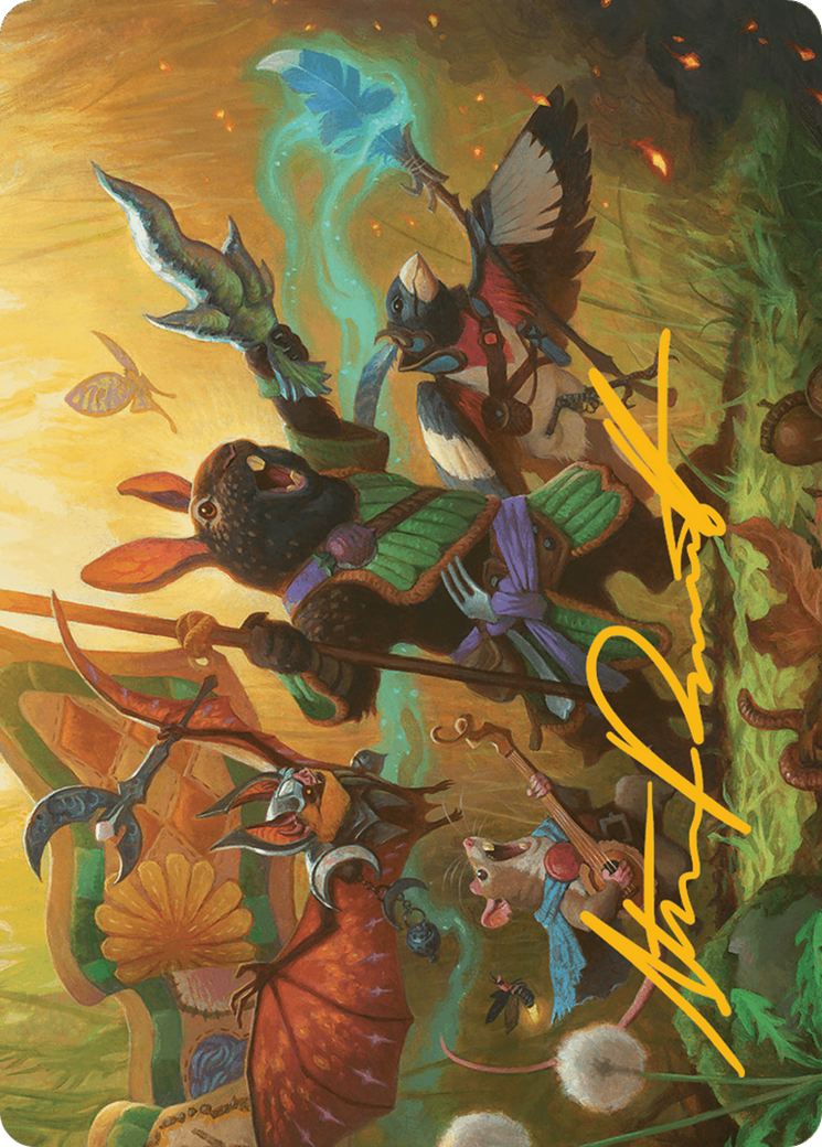Valley Questcaller Art Card (Gold-Stamped Signature) [Bloomburrow Art Series] | Good Games Adelaide SA