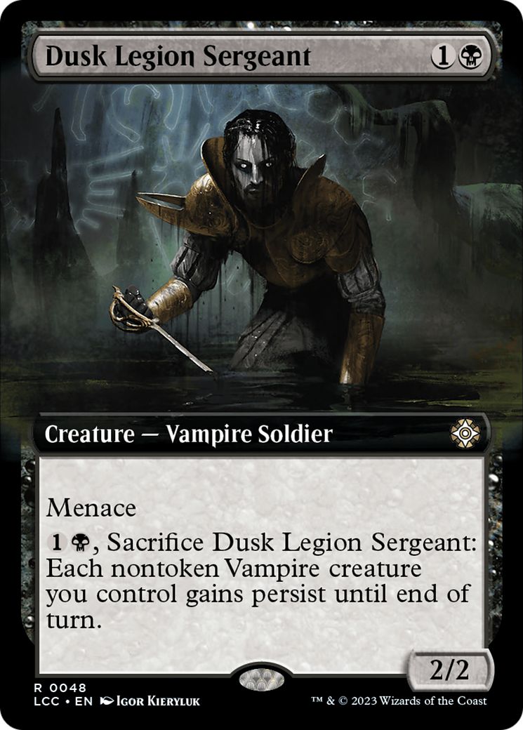 Dusk Legion Sergeant (Extended Art) [The Lost Caverns of Ixalan Commander] | Good Games Adelaide SA