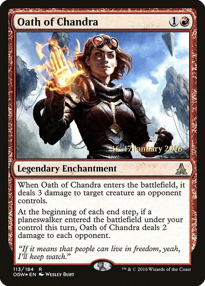 Oath of Chandra 113 (Prerelease Cards)  - Foil | Good Games Adelaide SA