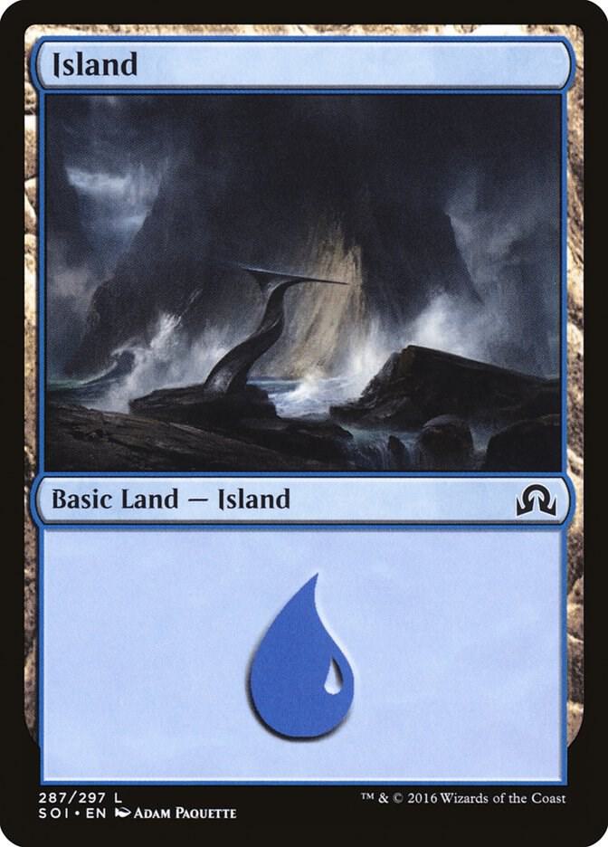 Island 287 (Shadows over Innistrad)  - Foil | Good Games Adelaide SA