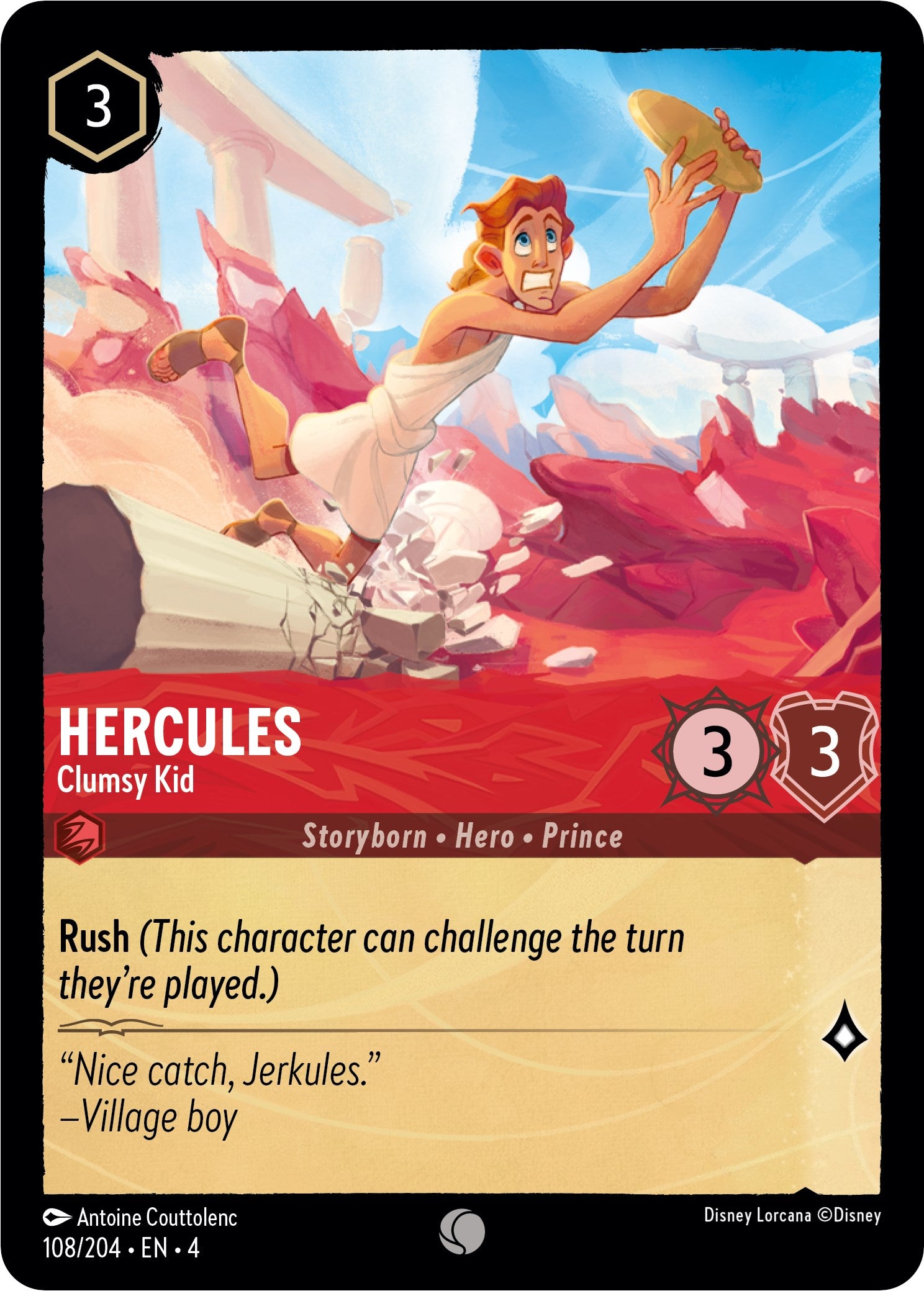 Hercules - Clumsy Kid (108/204) [Ursula's Return] | Good Games Adelaide SA