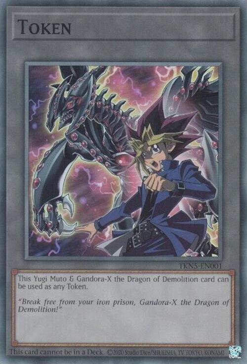 Token: Yugi Muto and Gandora-X the Dragon of Demolition [TKN5-EN001] Super Rare | Good Games Adelaide SA