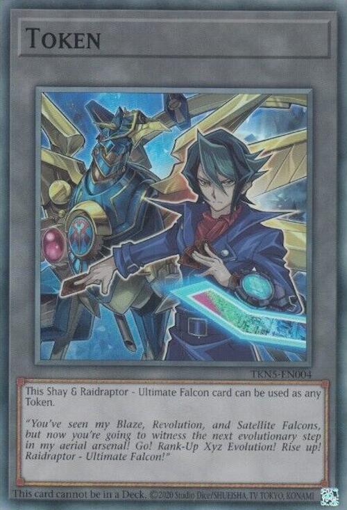 Token: Shay and Raidraptor - Ultimate Falcon [TKN5-EN004] Super Rare | Good Games Adelaide SA