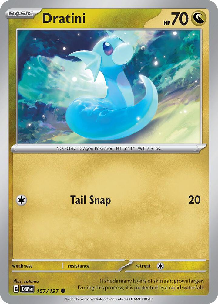 Dratini 157/197 (SV03: Obsidian Flames)  | Good Games Adelaide SA