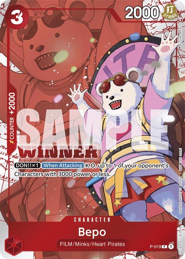Bepo (Winner Pack Vol. 7) [One Piece Promotion Cards] | Good Games Adelaide SA