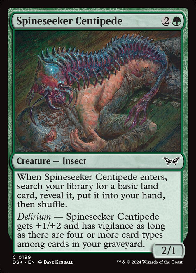 Spineseeker Centipede 199 (Duskmourn: House of Horror)  - Foil | Good Games Adelaide SA