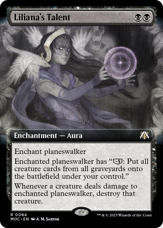 Lilianas Talent 84 (Commander: March of the Machine)  - Extended Art Foil | Good Games Adelaide SA