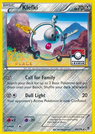 Klefki 66 119 Pokemon League 1st Place 066/119 (League & Championship Cards)  - Reverse Holofoil | Good Games Adelaide SA