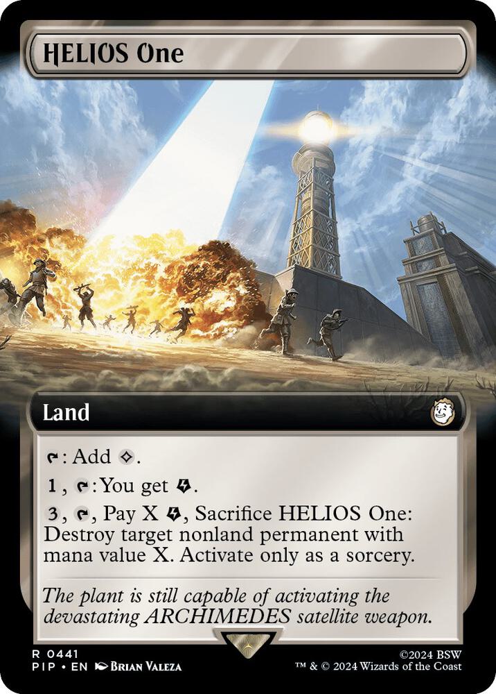 HELIOS One Extended Art 441 (Universes Beyond: Fallout)  - Foil | Good Games Adelaide SA