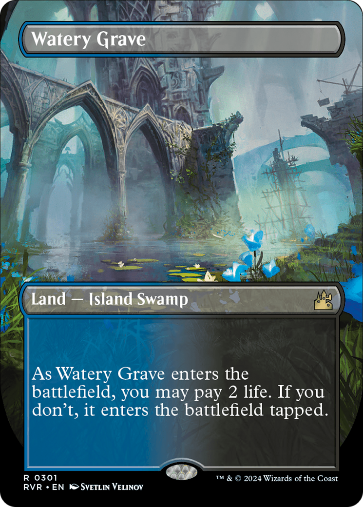 Watery Grave (Borderless) [Ravnica Remastered] | Good Games Adelaide SA