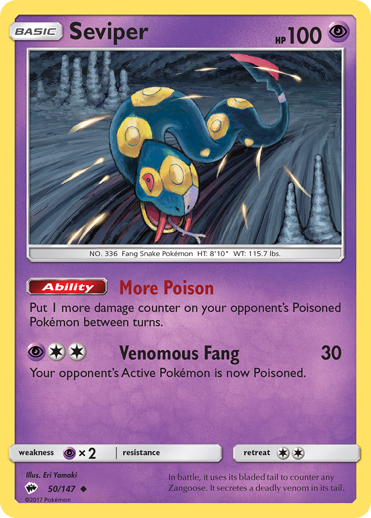 Seviper (50/147) [Sun & Moon: Burning Shadows] | Good Games Adelaide SA