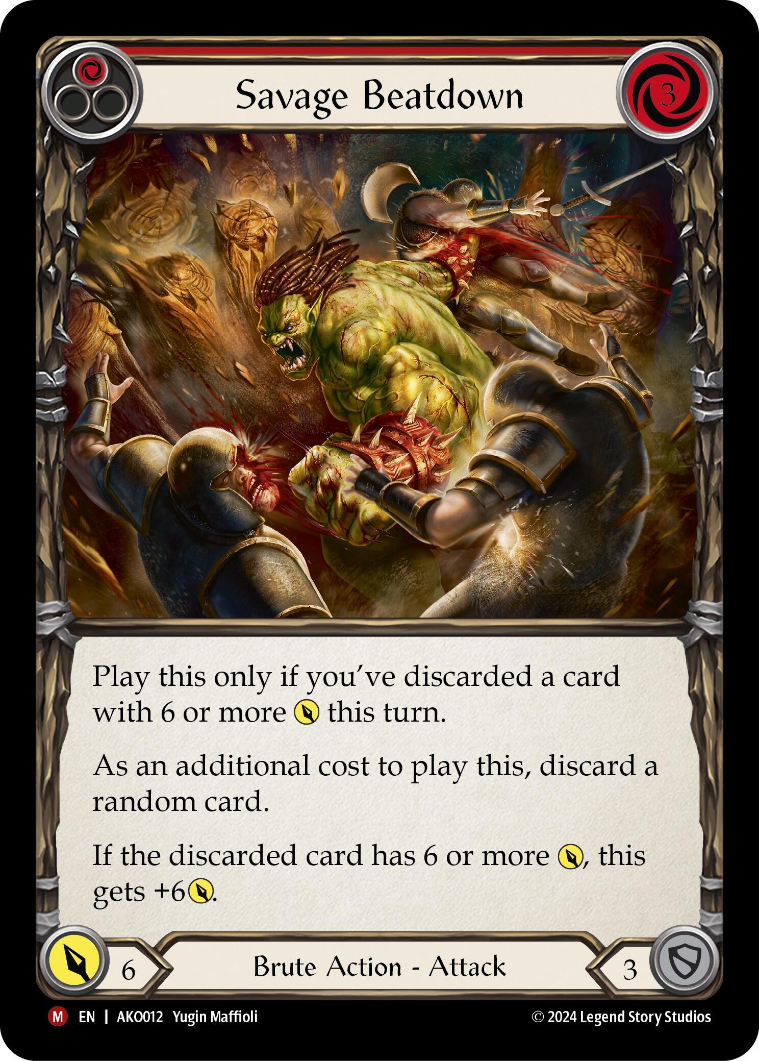 Savage Beatdown [AKO012] (Armory Deck: Kayo) | Good Games Adelaide SA