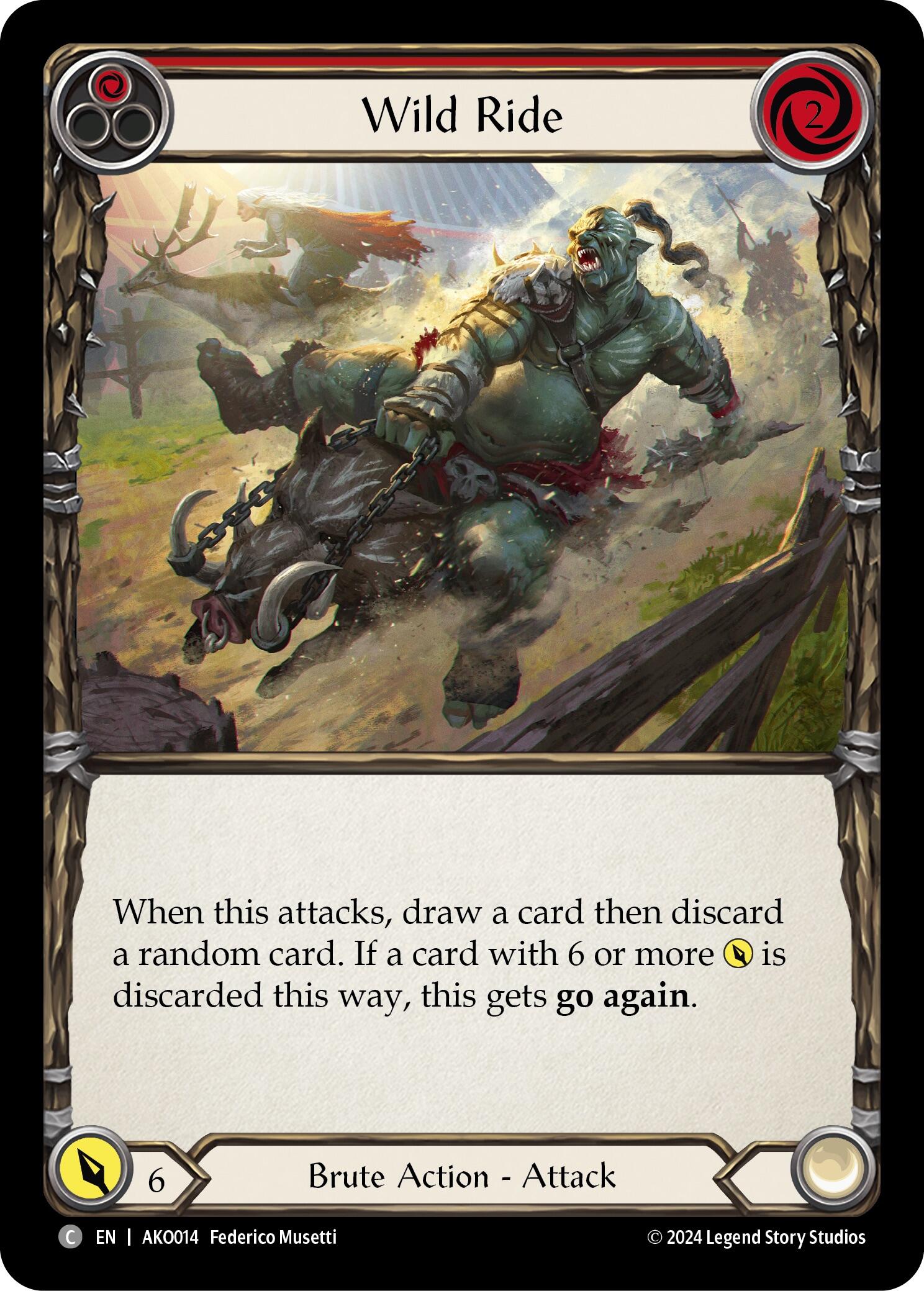 Wild Ride (Red) [AKO014] (Armory Deck: Kayo) | Good Games Adelaide SA