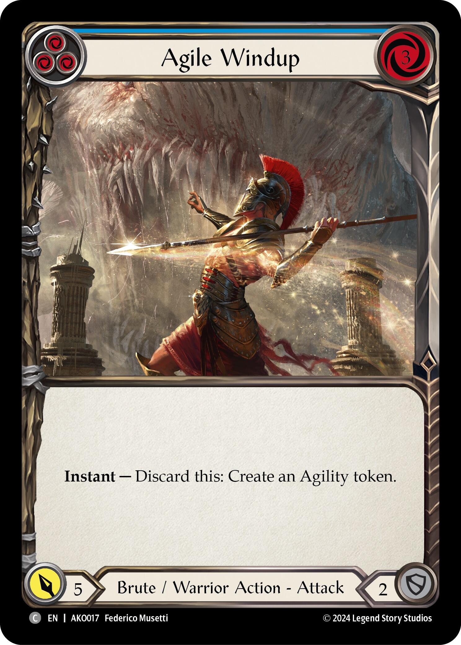 Agile Windup (Blue) [AKO017] (Armory Deck: Kayo) | Good Games Adelaide SA
