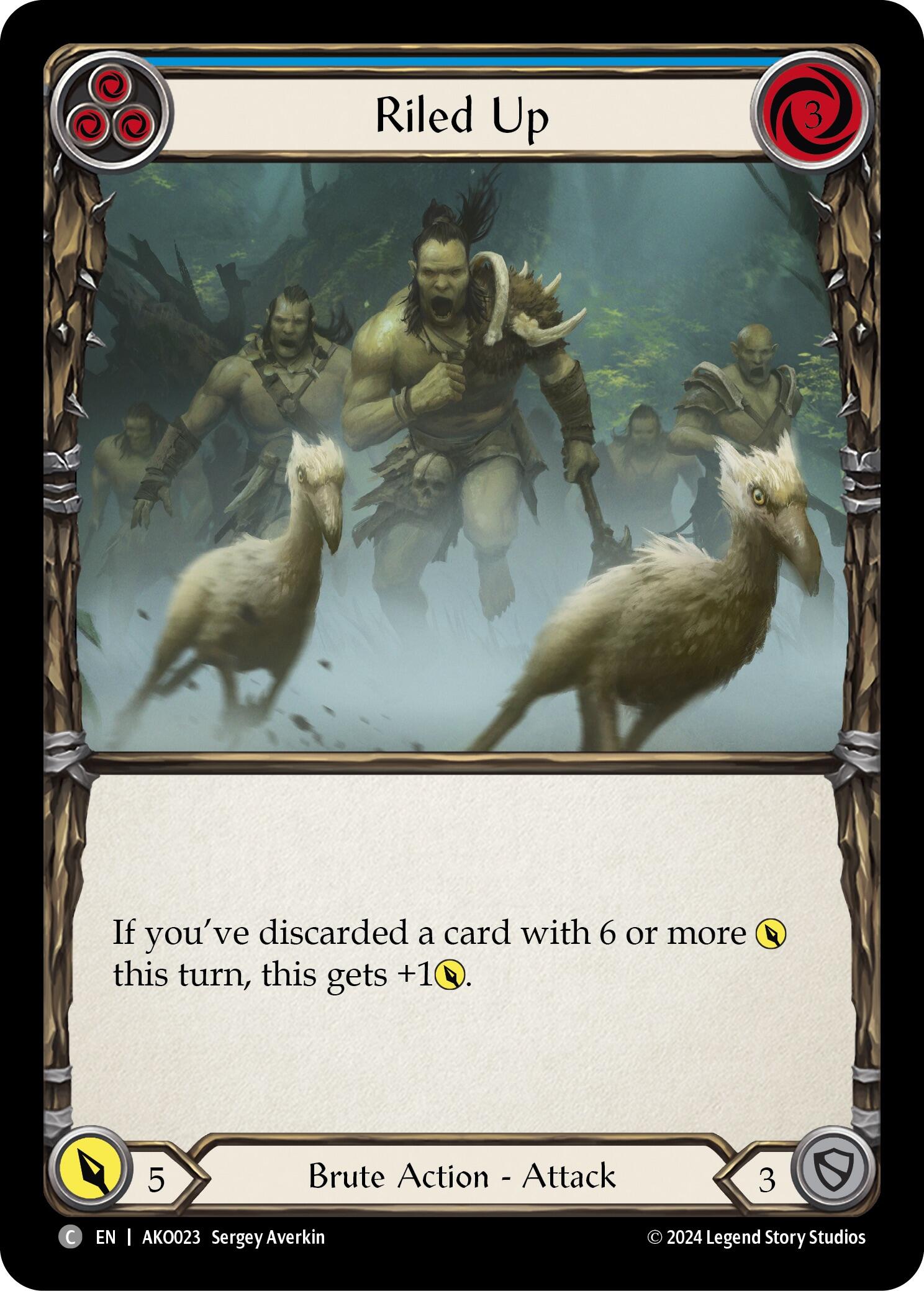 Riled Up (Blue) [AKO023] (Armory Deck: Kayo) | Good Games Adelaide SA