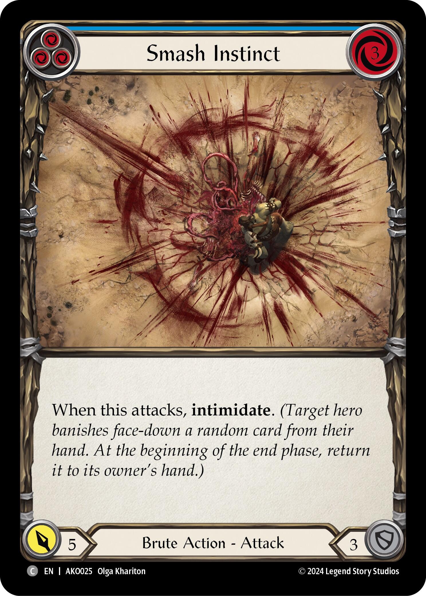 Smash Instinct (Blue) [AKO025] (Armory Deck: Kayo) | Good Games Adelaide SA