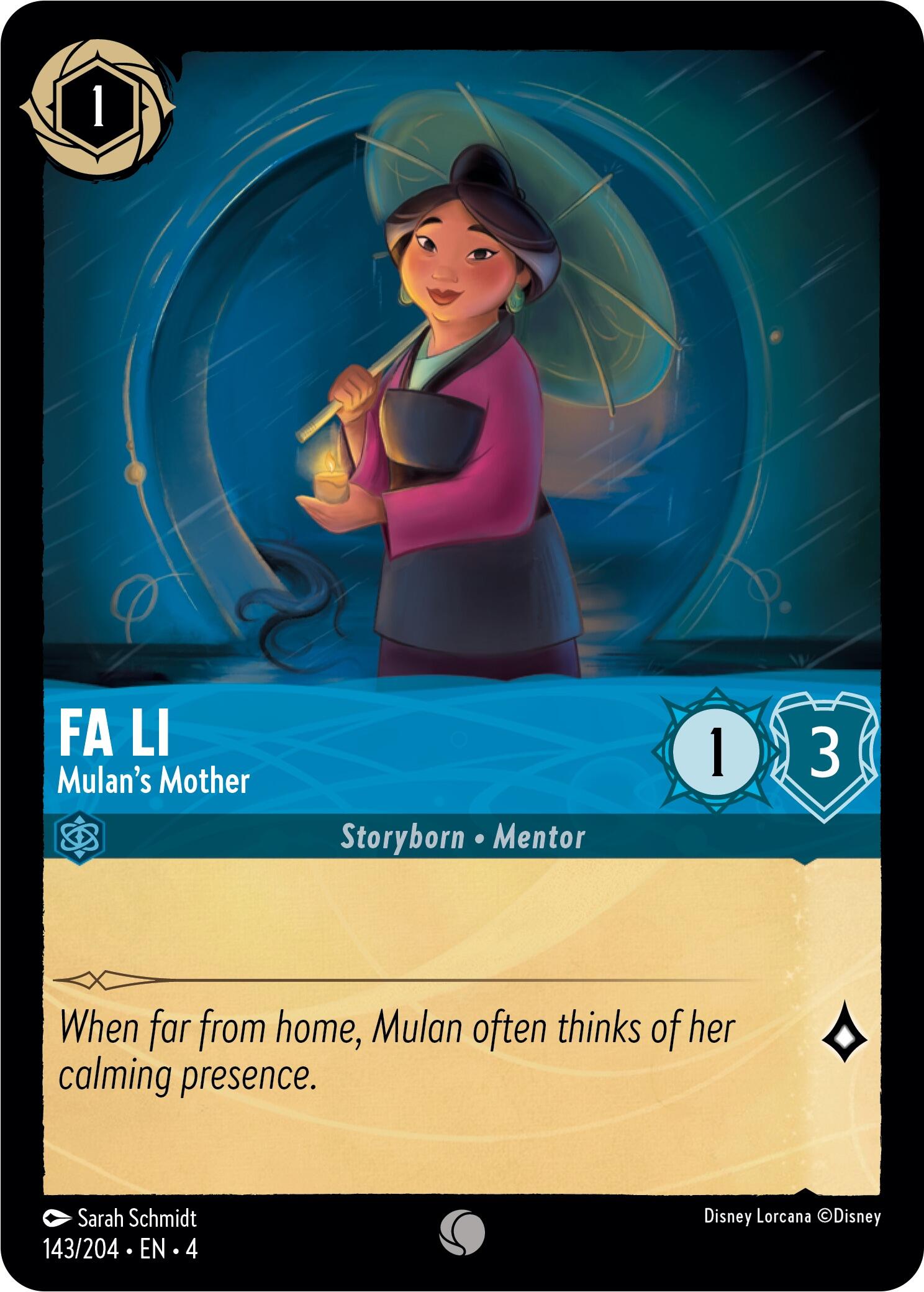 Fa Li - Mulan's Mother (143/204) [Ursula's Return] | Good Games Adelaide SA