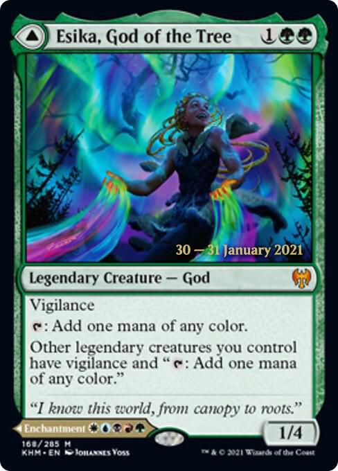 Esika God of the Tree 168 (Prerelease Cards)  - Foil | Good Games Adelaide SA