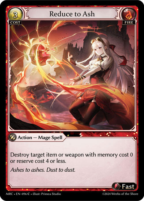 Reduce to Ash (096) [Mercurial Heart] | Good Games Adelaide SA