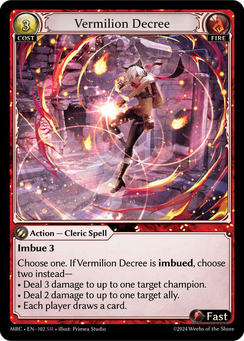Vermilion Decree (102) [Mercurial Heart] | Good Games Adelaide SA