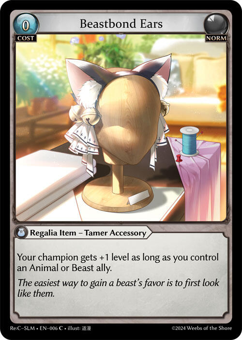 Beastbond Ears (006) [Silvie Re:Collection, Slime Sovereign] | Good Games Adelaide SA