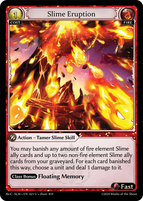Slime Eruption (021) [Silvie Re:Collection, Slime Sovereign] | Good Games Adelaide SA