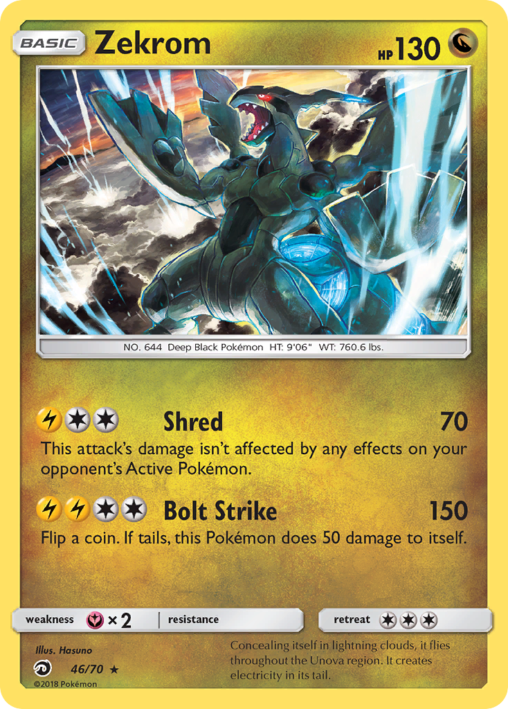 Zekrom (46/70) [Sun & Moon: Dragon Majesty] | Good Games Adelaide SA