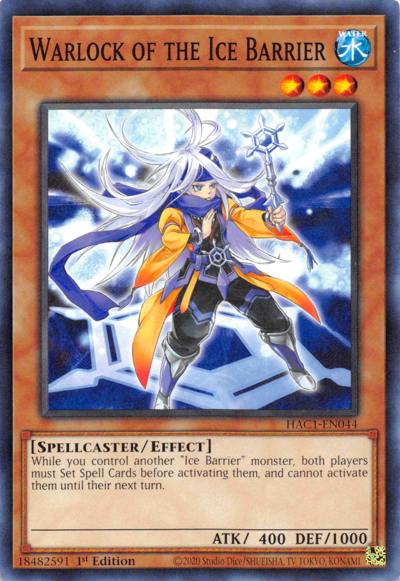 Warlock of the Ice Barrier [HAC1-EN044] Common | Good Games Adelaide SA