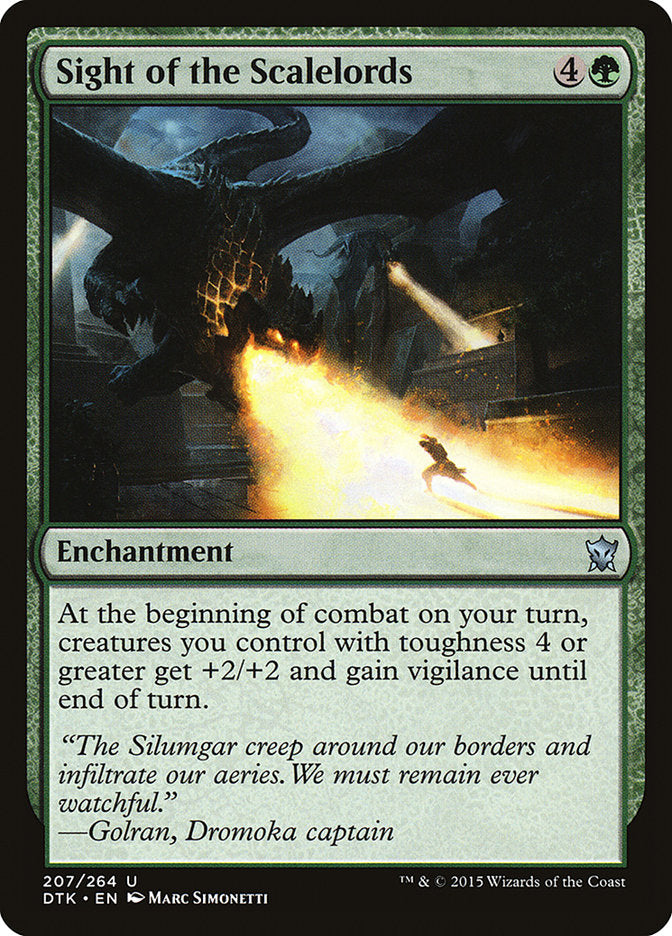 Sight of the Scalelords 207 (Dragons of Tarkir)  - Foil | Good Games Adelaide SA