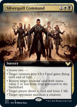 Silverquill Command Extended Art 352 (Strixhaven: School of Mages)  - Foil | Good Games Adelaide SA