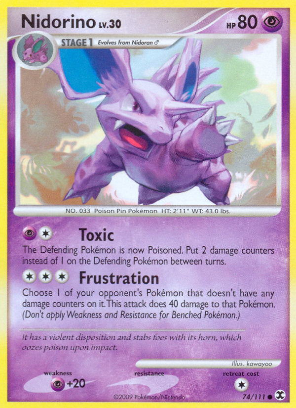 Nidorino (74/111) [Platinum: Rising Rivals] | Good Games Adelaide SA