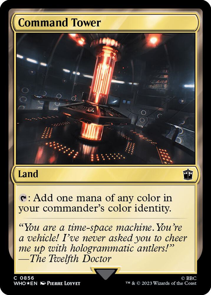 Command Tower 856 (Universes Beyond: Doctor Who)  - Foil | Good Games Adelaide SA