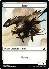Bird (001) // Sculpture Double-sided Token [Commander 2019 Tokens] | Good Games Adelaide SA