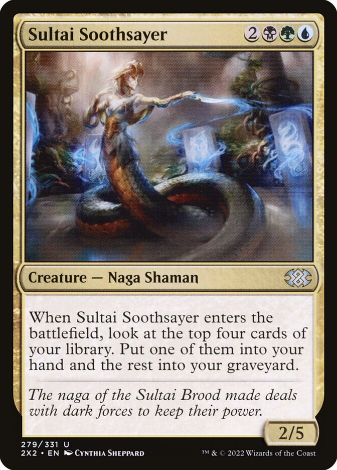 Sultai Soothsayer 279 (Double Masters 2022)  - Foil | Good Games Adelaide SA