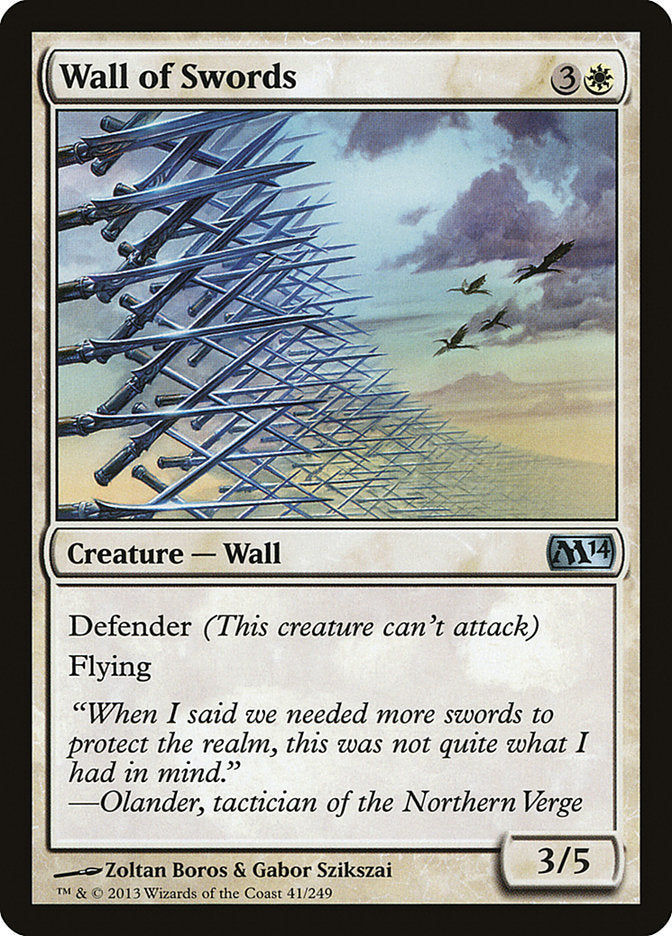 Wall of Swords 41 (Magic 2014 (M14))  - Foil | Good Games Adelaide SA