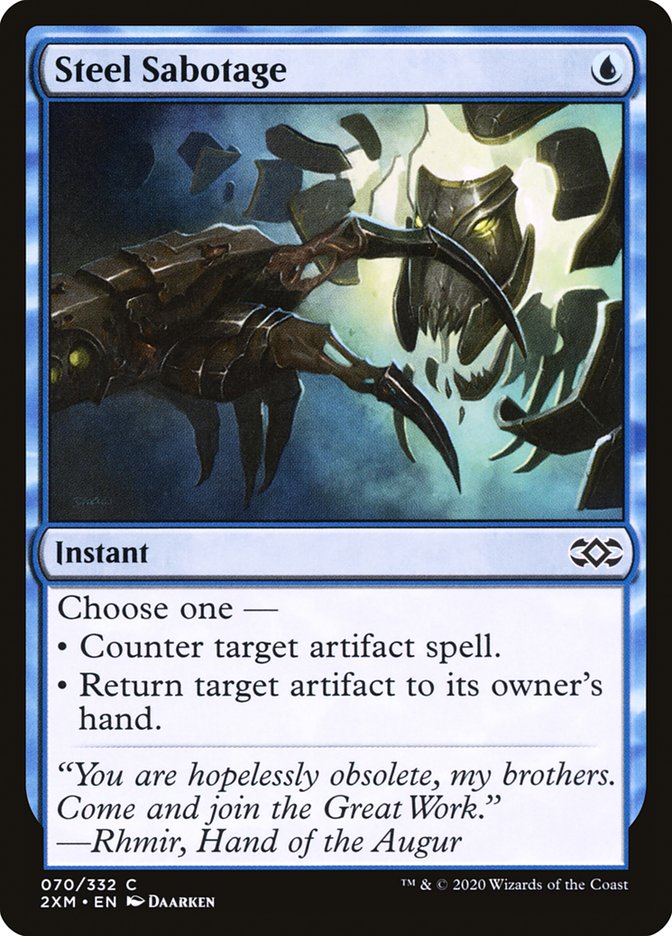 Steel Sabotage 70 (Double Masters)  - Foil | Good Games Adelaide SA