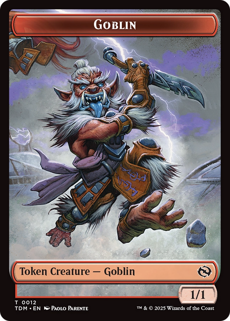 Goblin // Solider (0004) Double-Sided Token [Tarkir: Dragonstorm Commander Tokens] | Good Games Adelaide SA