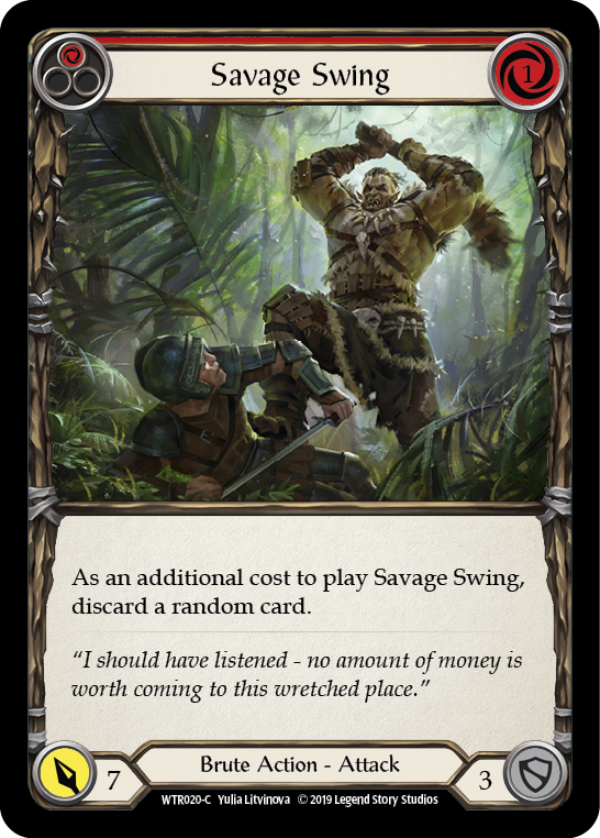 Savage Swing (Red) [WTR020-C] Alpha Print Normal | Good Games Adelaide SA