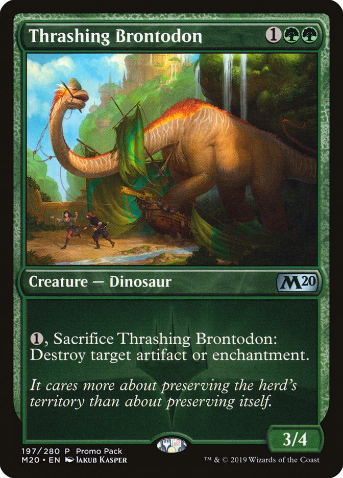 Thrashing Brontodon [Promo Pack: Core Set 2020] | Good Games Adelaide SA