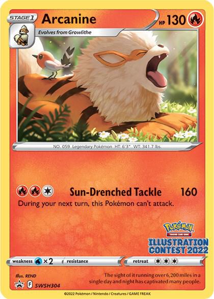 Arcanine Illustration Contest 2022 SWSH304 (SWSH: Sword & Shield Promo Cards)  | Good Games Adelaide SA