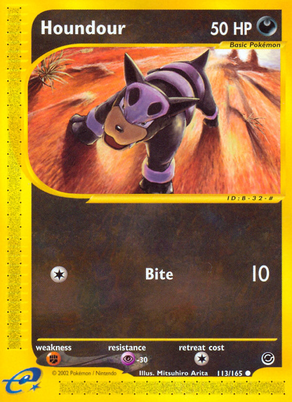 Houndour (113/165) [Expedition: Base Set] | Good Games Adelaide SA