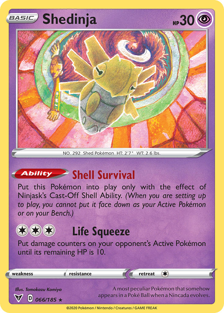 Shedinja (066/185) [Sword & Shield: Vivid Voltage] | Good Games Adelaide SA