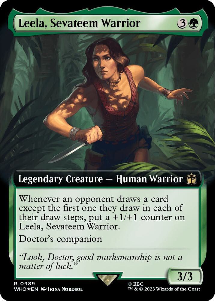 Leela, Sevateem Warrior 989 (Universes Beyond: Doctor Who)  - Foil | Good Games Adelaide SA
