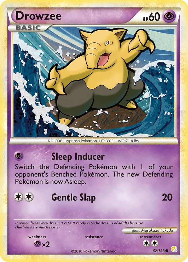 Drowzee 62/123 (HeartGold SoulSilver)  | Good Games Adelaide SA